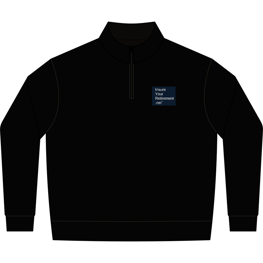 Minimalist Code Window Quarter-Zip Pullover | Tech Console Chest Print